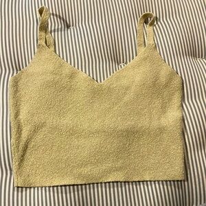 Yellow crop top